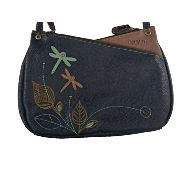 Chalayan Black and Green Bag Vegan Leather, Dragonfly Shoulder Crossbody - Picture 3 of 4